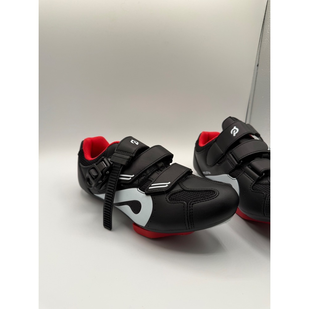 Peloton Cycling Shoes Black‎ Red White PL-SH-B-38 Size 38 with Cleats